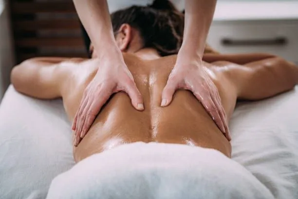 Oil back massage at The Sidra Spa