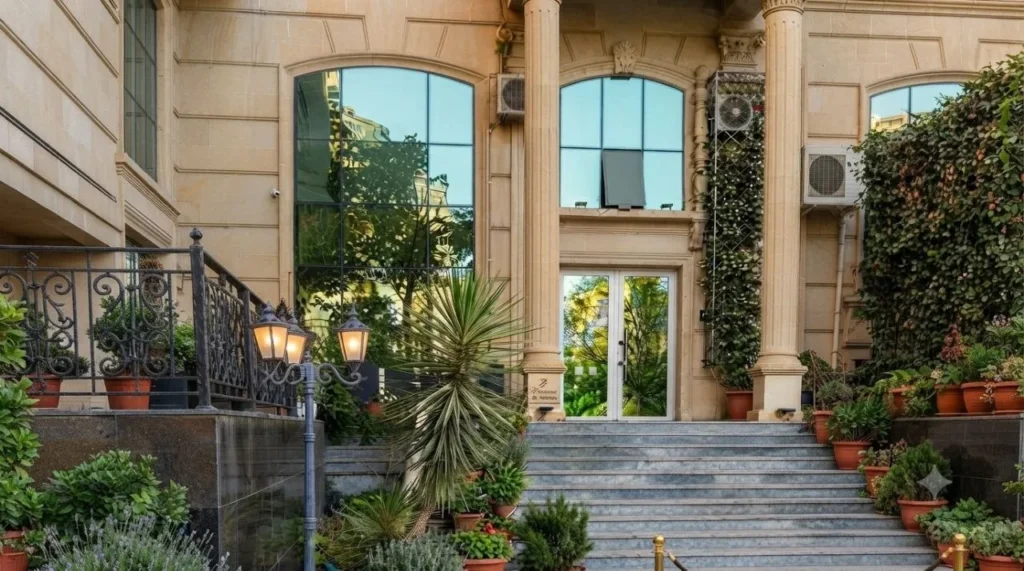 Entrance to The Sidra Spa in Baku